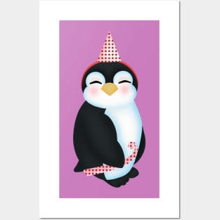 Cute penguin smile sweetly Posters and Art